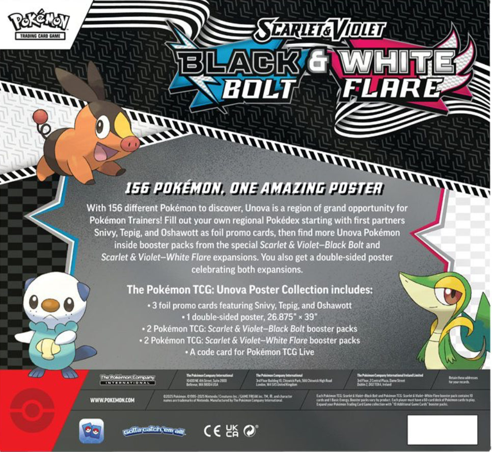 Pokemon TCG: Black Bolt/White Flare
(SV-10.5) Poster Coll