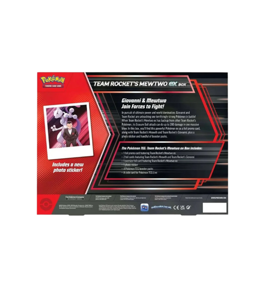 The Pokémon TCG: Team Rocket’s Mewtwo ex Box