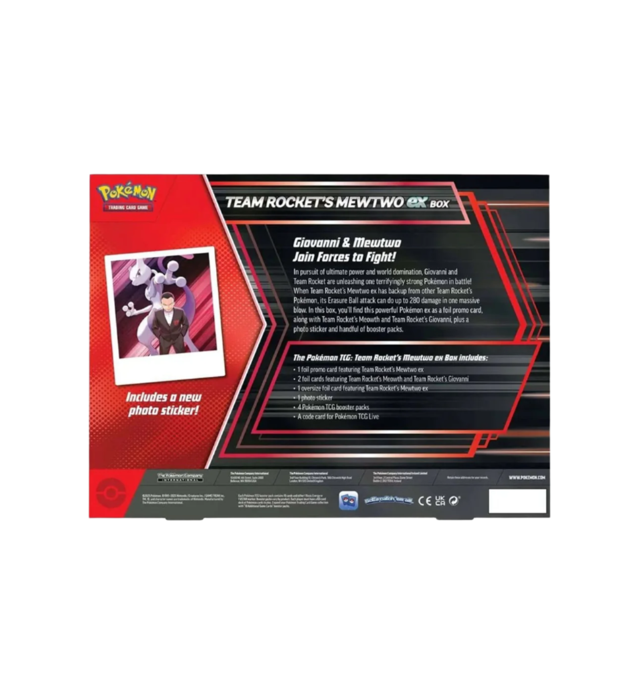 The Pokémon TCG: Team Rocket’s Mewtwo ex Box