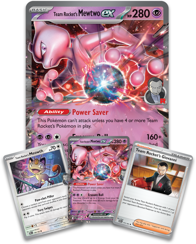 The Pokémon TCG: Team Rocket’s Mewtwo ex Box