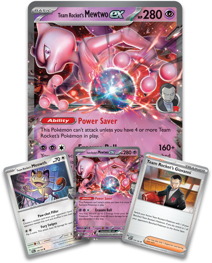 The Pokémon TCG: Team Rocket’s Mewtwo ex Box